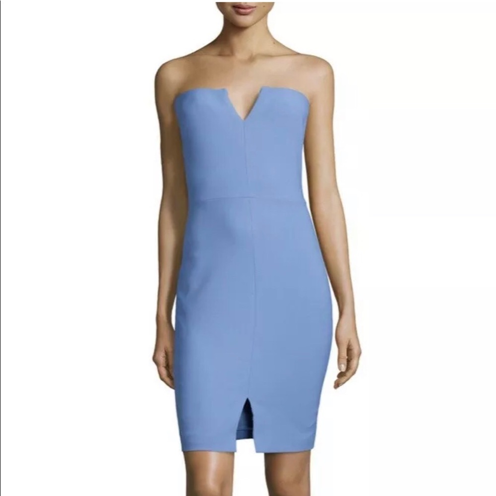 Elizabeth and James Blue Strapless Naveen Dress